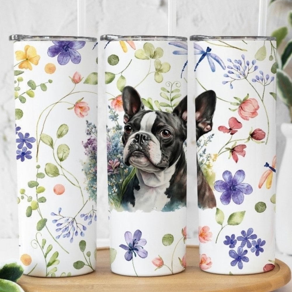 BOSTON Terrier Dog Mom 20oz Tumbler